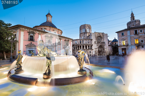 Image of Square of Saint Mary\'s, Valencia, Spain.