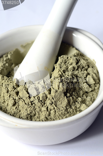 Image of Green cosmetic clay powder