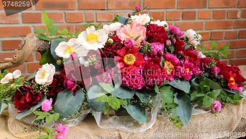 Image of Bunch of peonies.