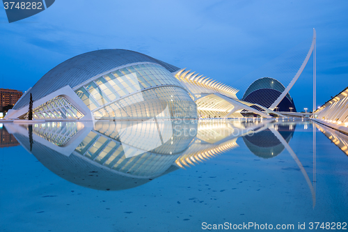 Image of City of the Arts and Sciences in Valencia, Spain.