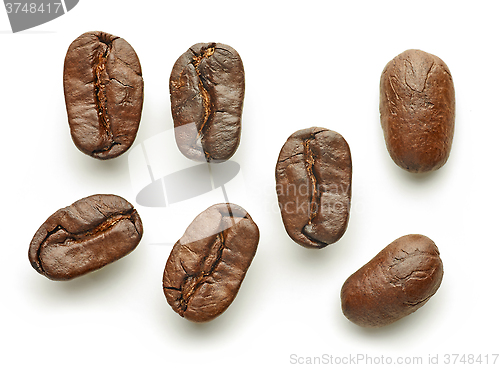 Image of Coffee beans isolated on white