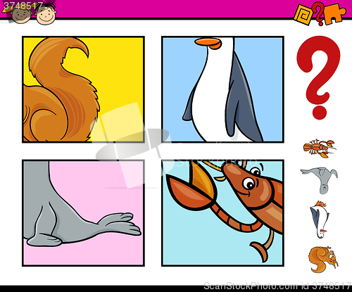 Image of animal puzzle preschool task