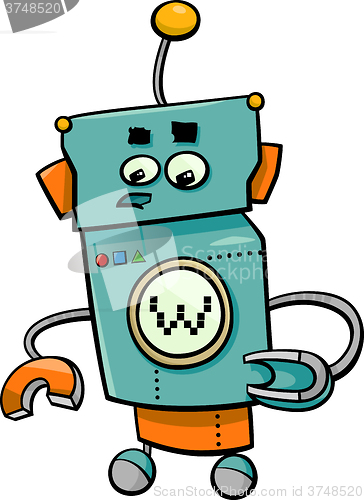 Image of comic robot cartoon character