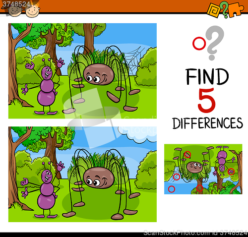 Image of kindergarten task of differences