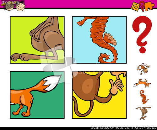 Image of preschool task with animals