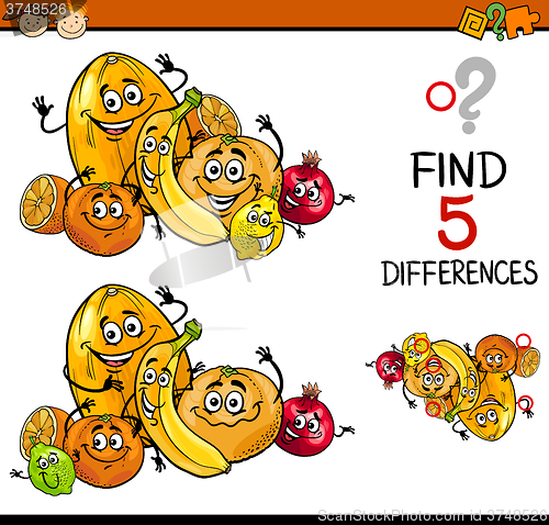 Image of educational task of differences