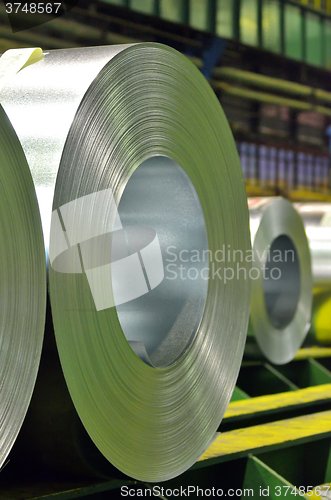 Image of galvanized steel coil