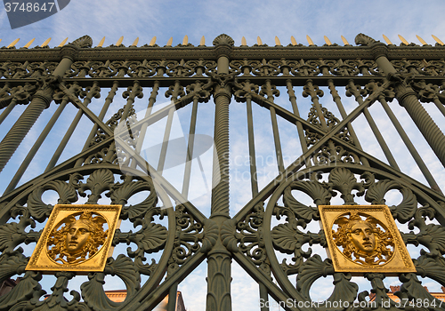 Image of Royal Palace gate detail