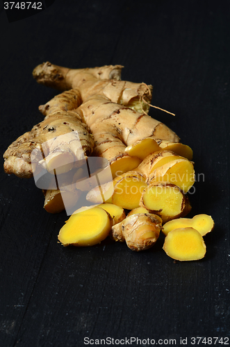 Image of Ginger root closeup 