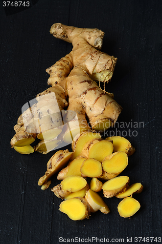 Image of Ginger root closeup 
