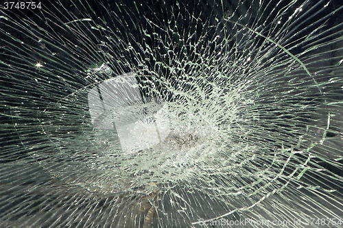 Image of Broken windshield
