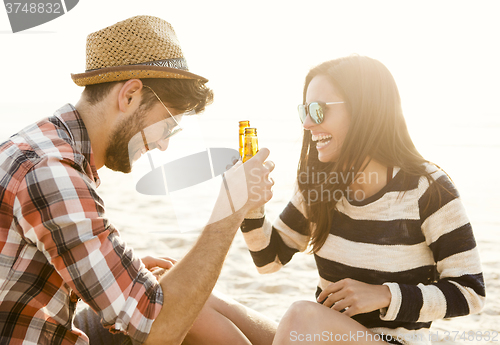 Image of Couple having great time together