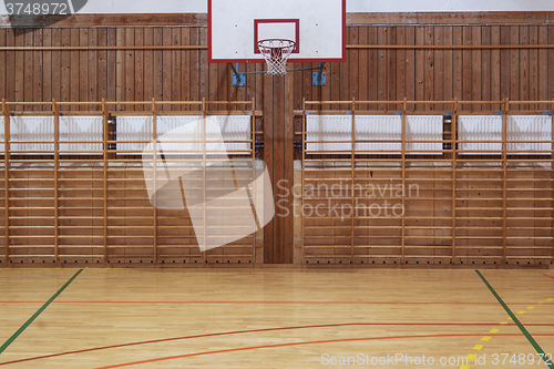 Image of Retro indoor Basketball hoop