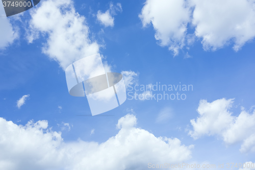 Image of blue sky with clouds