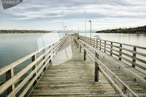 Image of big jetty at Starnberg lake