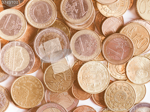 Image of  Euro coins vintage