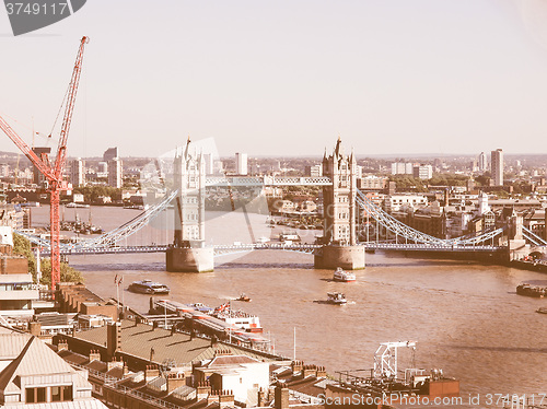 Image of Tower Bridge London vintage