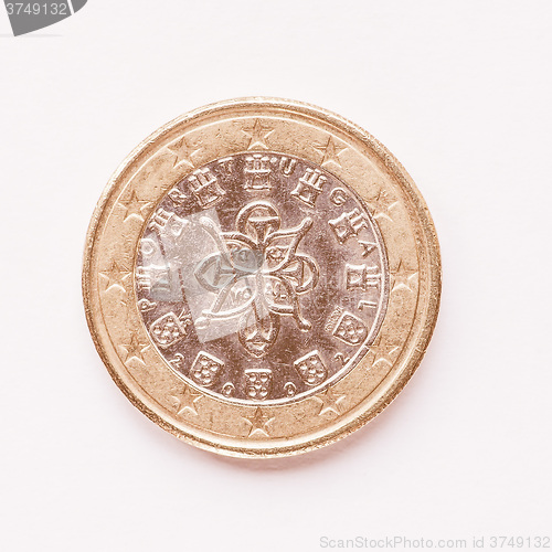 Image of  Portuguese 1 Euro coin vintage