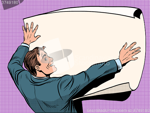 Image of Man with business plan