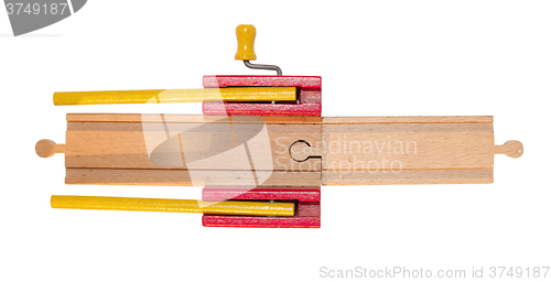 Image of Childrens toy, wooden train track