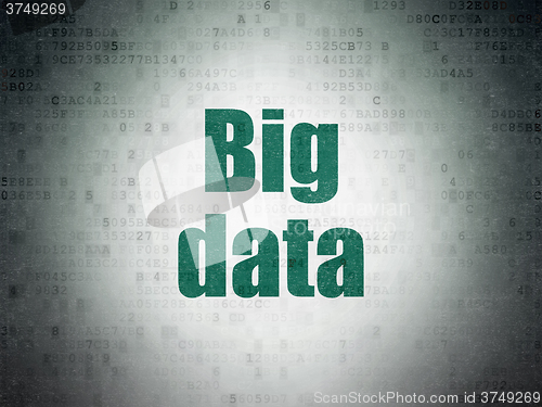 Image of Information concept: Big Data on Digital Paper background