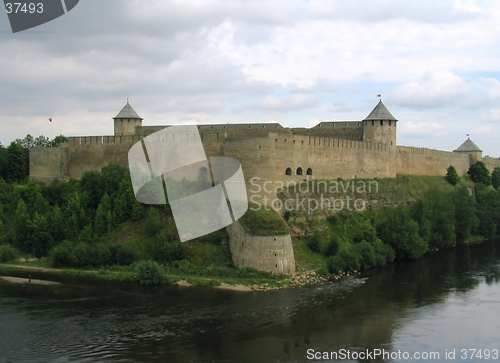 Image of view to ivangorod fortress