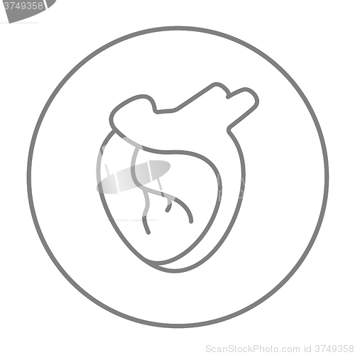 Image of Heart line icon.