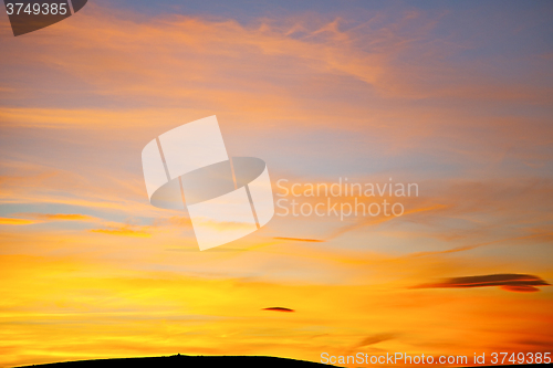 Image of   in the colored sky white soft   abstract 
