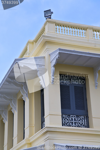 Image of  thailand asia   in  bangkok rain    colors  roof wat  palaces  