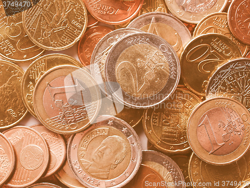 Image of  Euro coins vintage