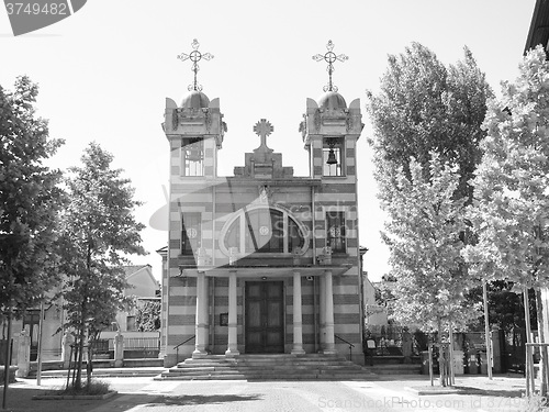 Image of Black and white Church of St Elizabeth