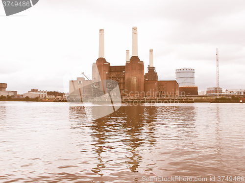 Image of Battersea Powerstation London vintage