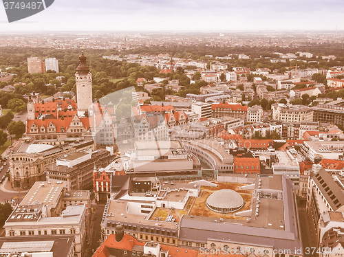 Image of Leipzig aerial view vintage