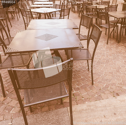 Image of  Tables and chairs vintage