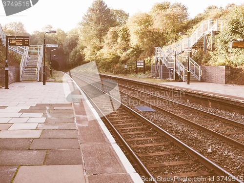 Image of  Wood End station in Tanworth in vintage