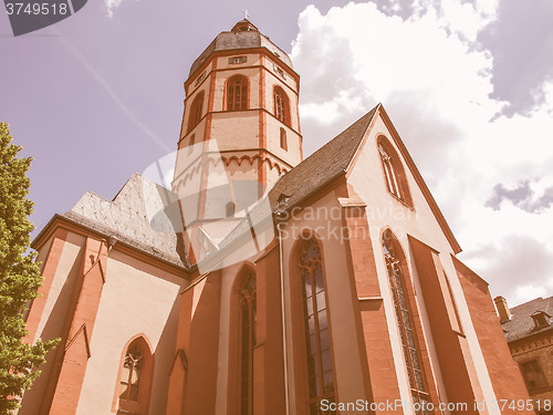 Image of St Stephan church Mainz vintage