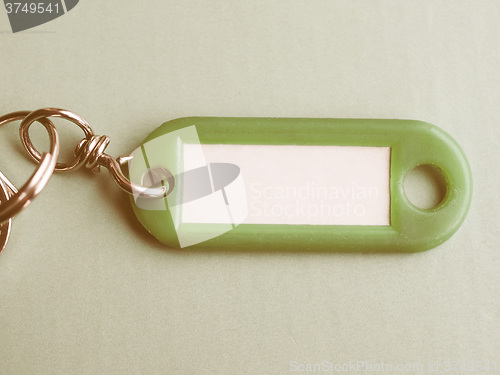 Image of  Green keyring vintage