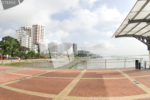 Image of view of guayaquil ecuador from malecon 2000