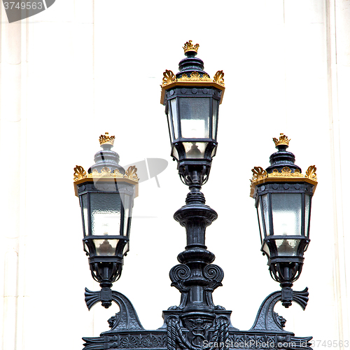 Image of europe in the wall of london lantern and abstract illumination