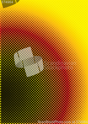 Image of halftone warm