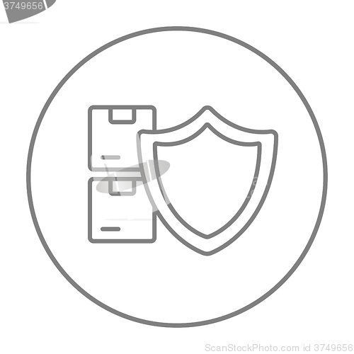 Image of Cargo insurance line icon.