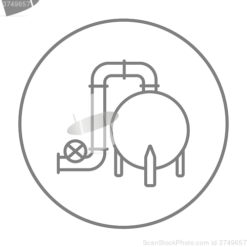 Image of Factory line icon.