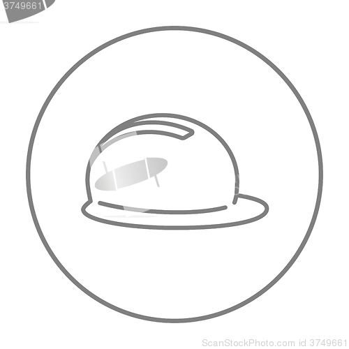 Image of Hard hat line icon.