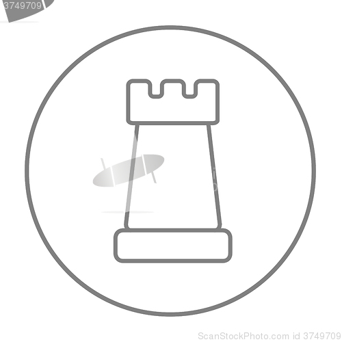 Image of Chess line icon.