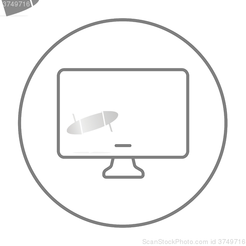 Image of Monitor line icon.