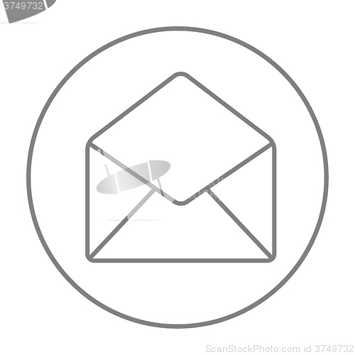 Image of Envelope line icon.