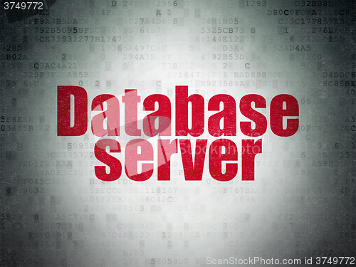 Image of Programming concept: Database Server on Digital Paper background
