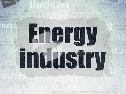 Image of Manufacuring concept: Energy Industry on Digital Paper background