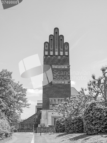 Image of Black and white Wedding Tower in Darmstadt