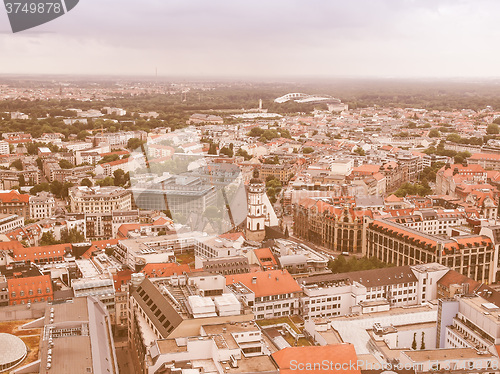 Image of Leipzig aerial view vintage